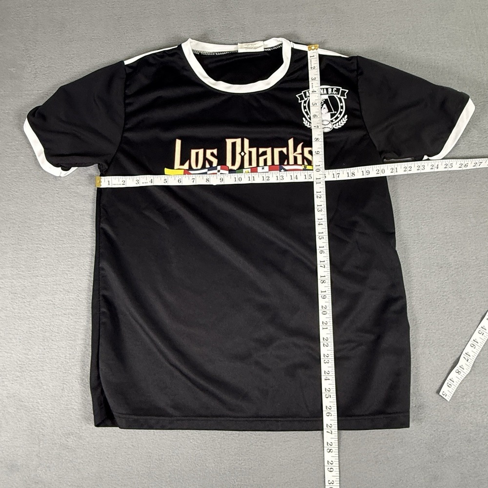 ARIZONA‎ B.C. DIAMONDBACKS LOS D-BACKS MLB Baseball Jersey Black S/S Size Medium - Picture 2 of 6